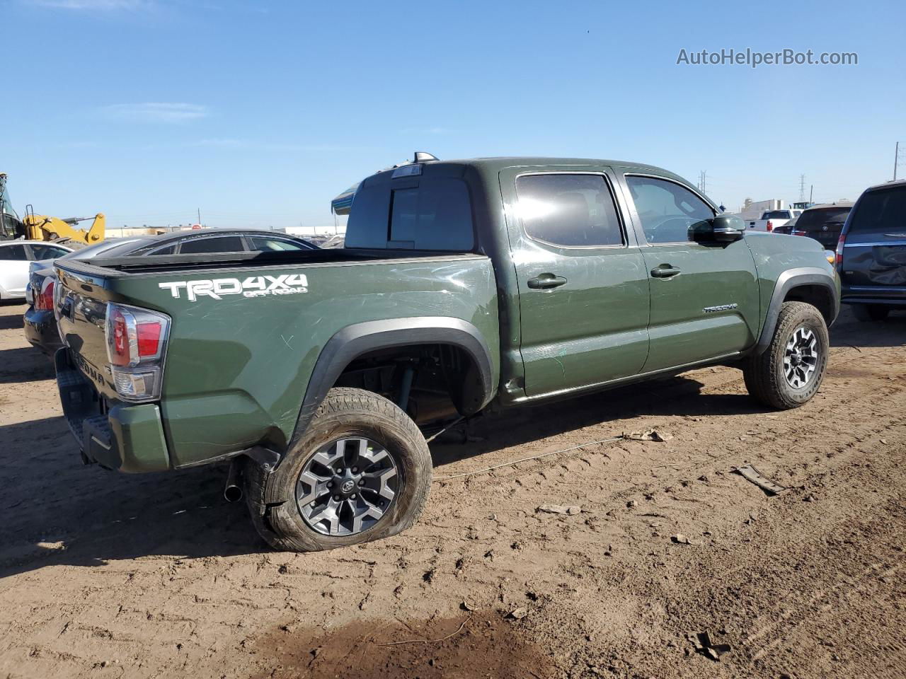 2021 Toyota Tacoma Double Cab Green vin: 3TMCZ5AN1MM444808