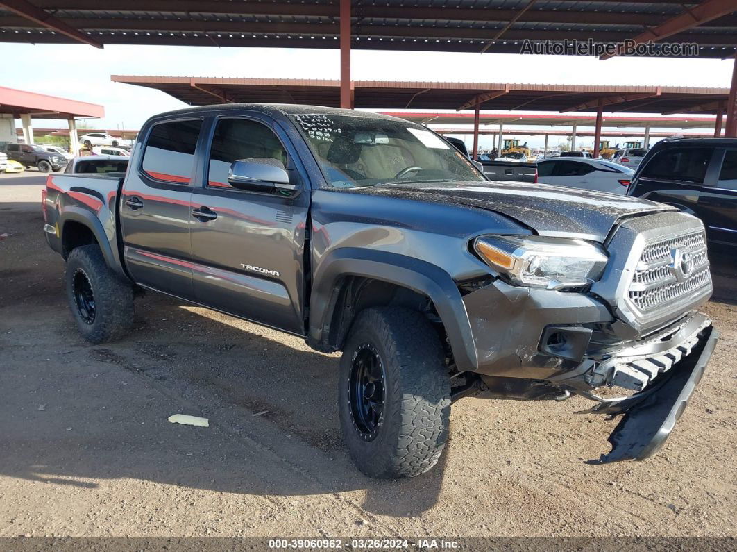 2017 Toyota Tacoma Dbl Cab/sr/trdspt/or/pro Black vin: 3TMCZ5AN2HM043905