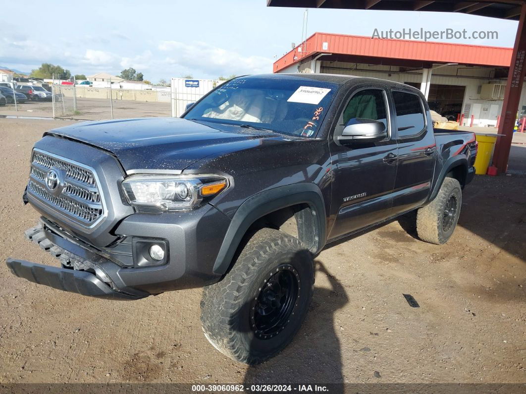 2017 Toyota Tacoma Dbl Cab/sr/trdspt/or/pro Black vin: 3TMCZ5AN2HM043905