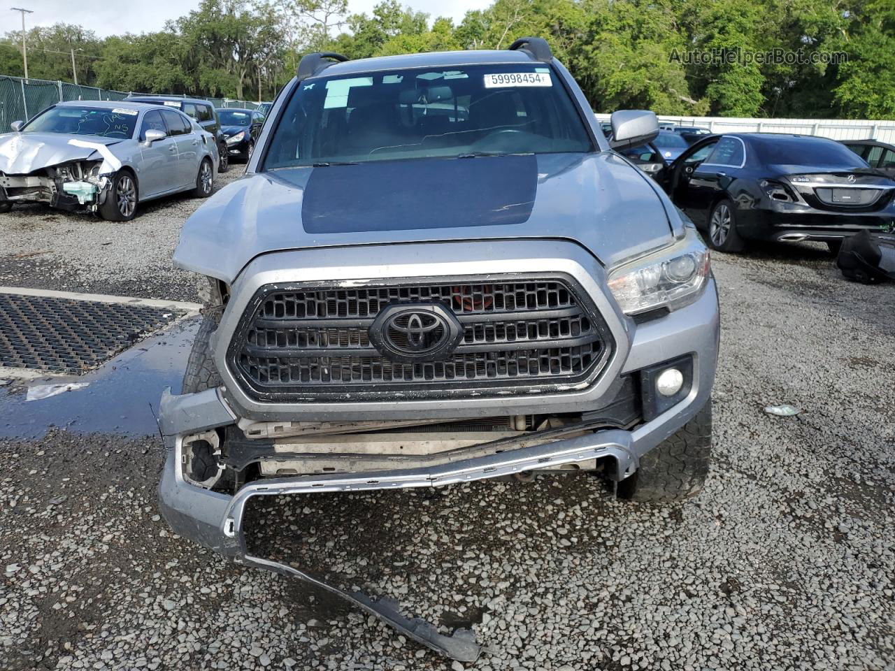 2017 Toyota Tacoma Double Cab Серый vin: 3TMCZ5AN2HM049381