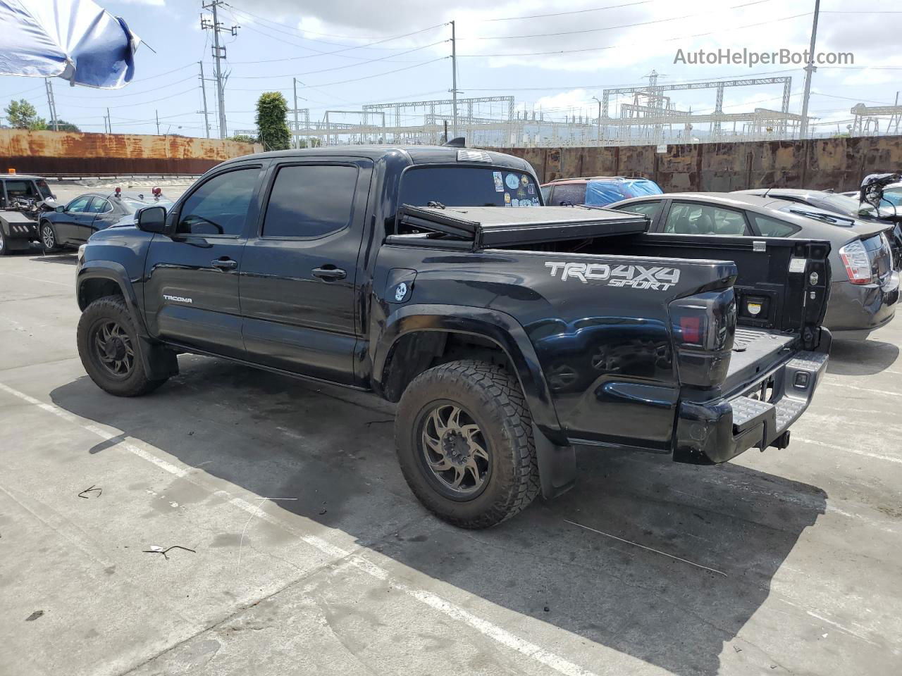 2017 Toyota Tacoma Double Cab Black vin: 3TMCZ5AN2HM075463