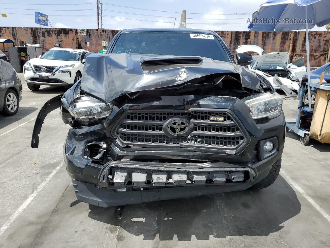 2017 Toyota Tacoma Double Cab Black vin: 3TMCZ5AN2HM075463