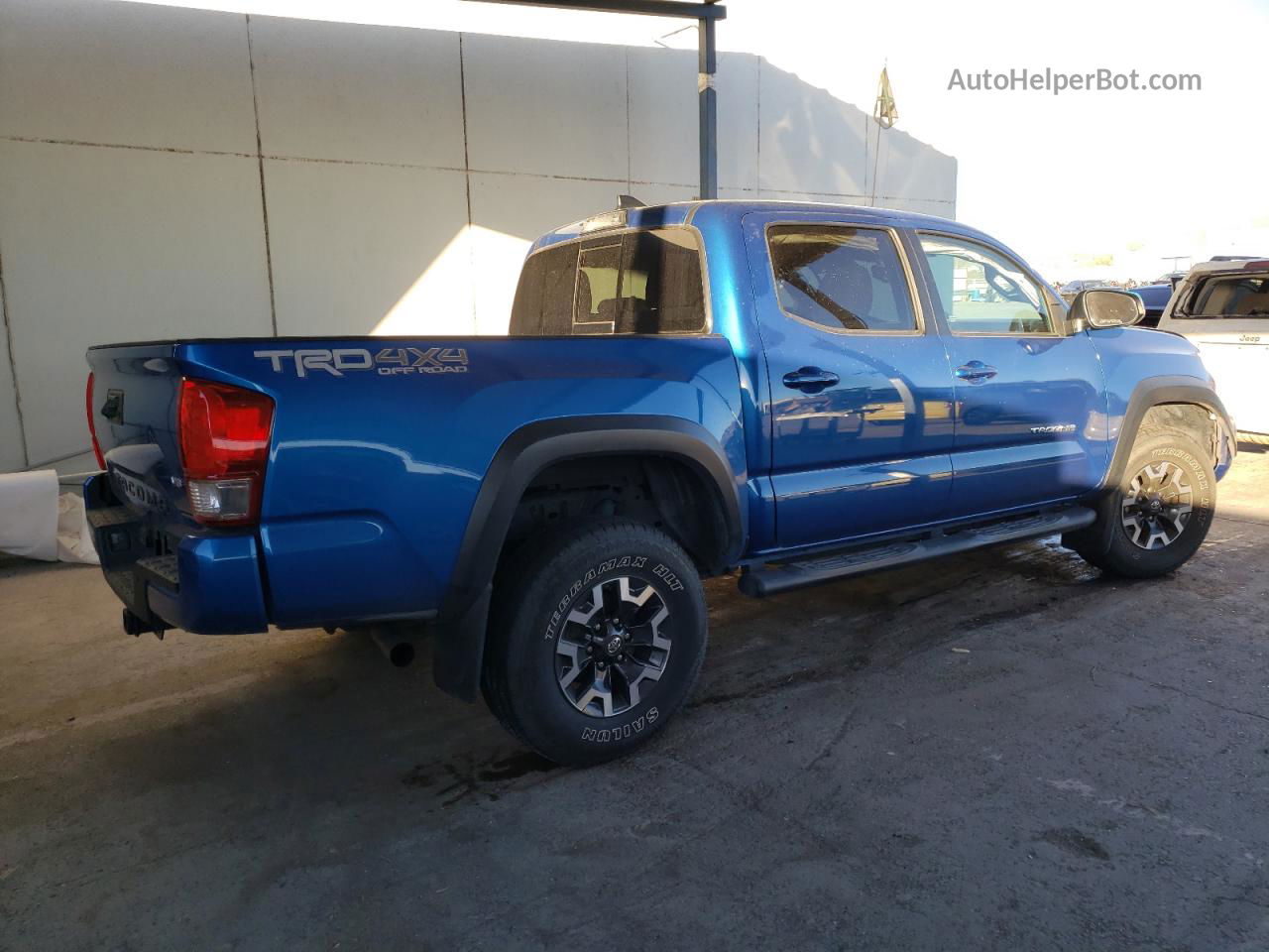 2017 Toyota Tacoma Double Cab Blue vin: 3TMCZ5AN2HM083997