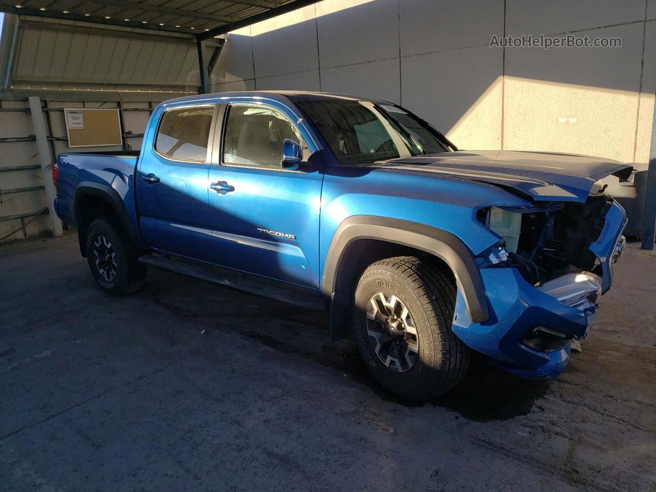 2017 Toyota Tacoma Double Cab Blue vin: 3TMCZ5AN2HM083997