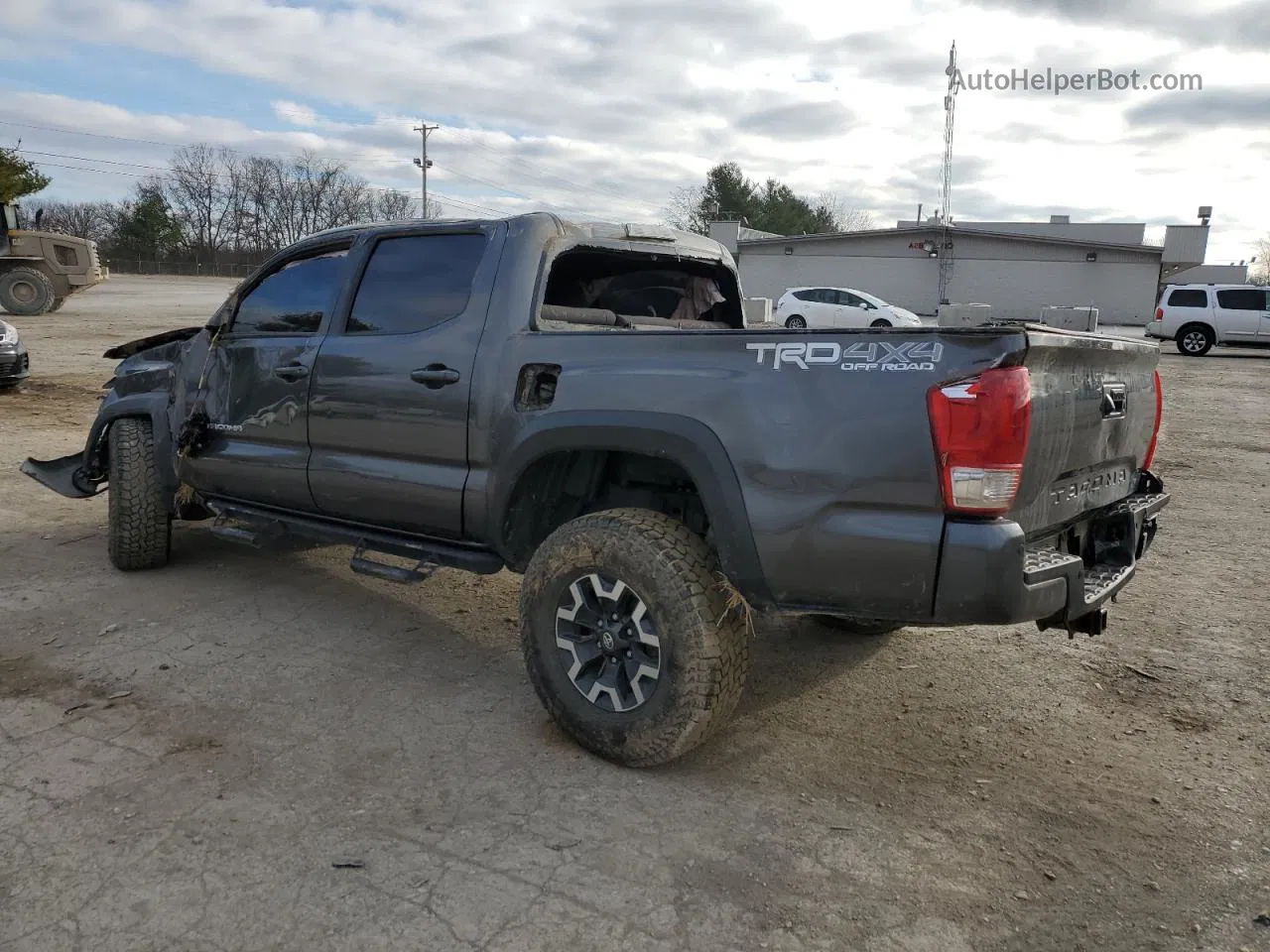 2017 Toyota Tacoma Double Cab Gray vin: 3TMCZ5AN2HM089251