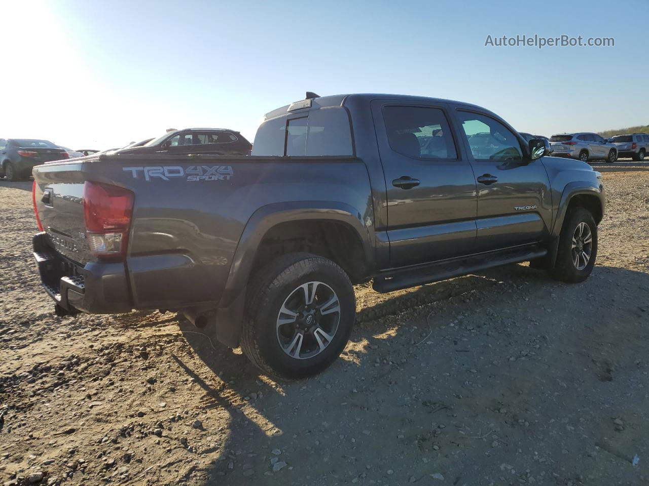 2017 Toyota Tacoma Double Cab Gray vin: 3TMCZ5AN2HM091615