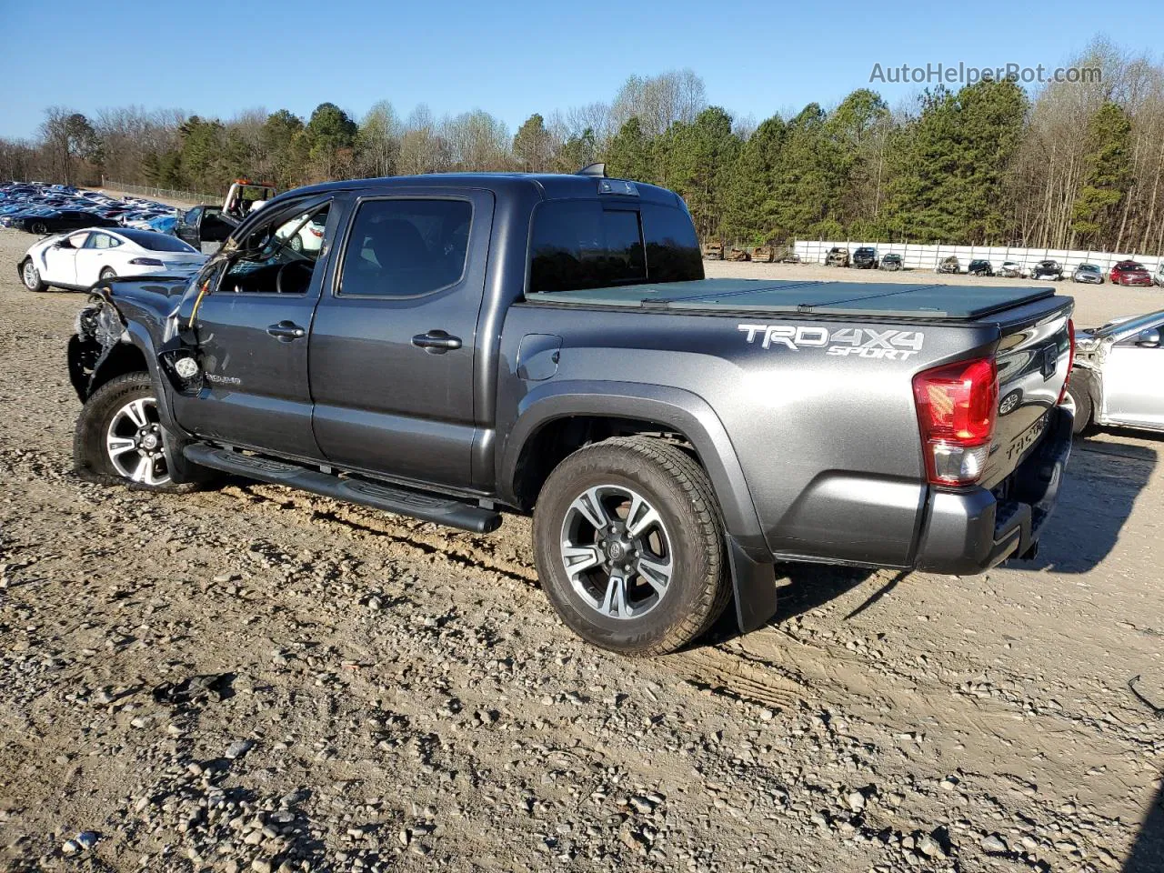 2017 Toyota Tacoma Double Cab Серый vin: 3TMCZ5AN2HM091615