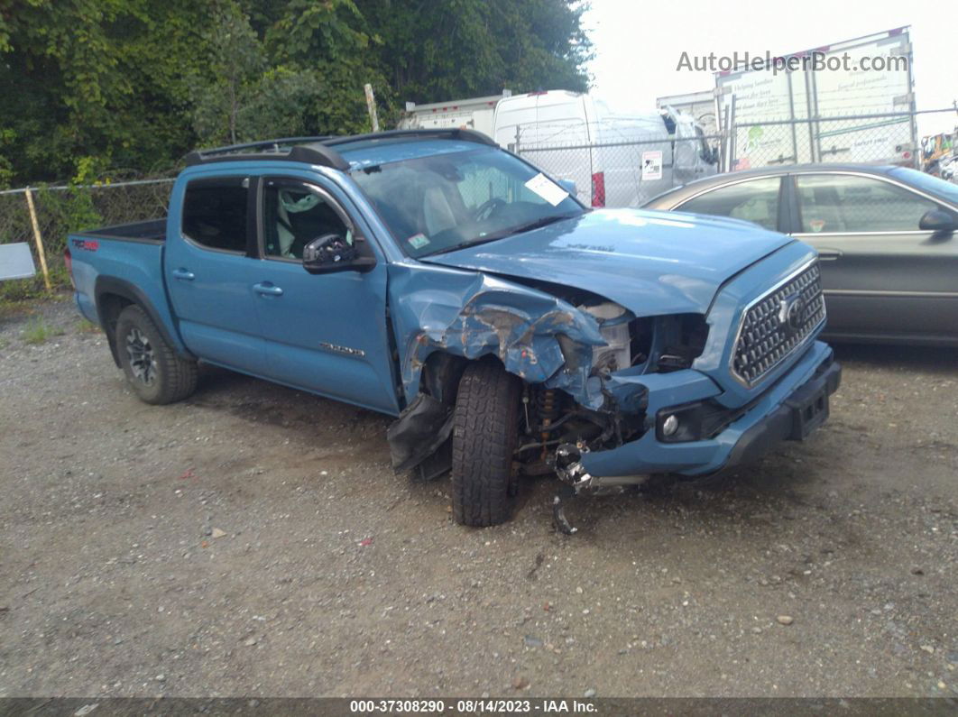 2019 Toyota Tacoma 4wd Sr/sr5/trd Sport Blue vin: 3TMCZ5AN2KM205197