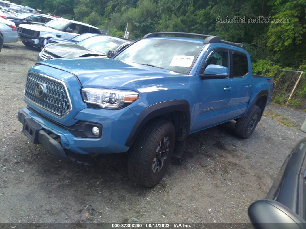 2019 Toyota Tacoma 4wd Sr/sr5/trd Sport Blue vin: 3TMCZ5AN2KM205197