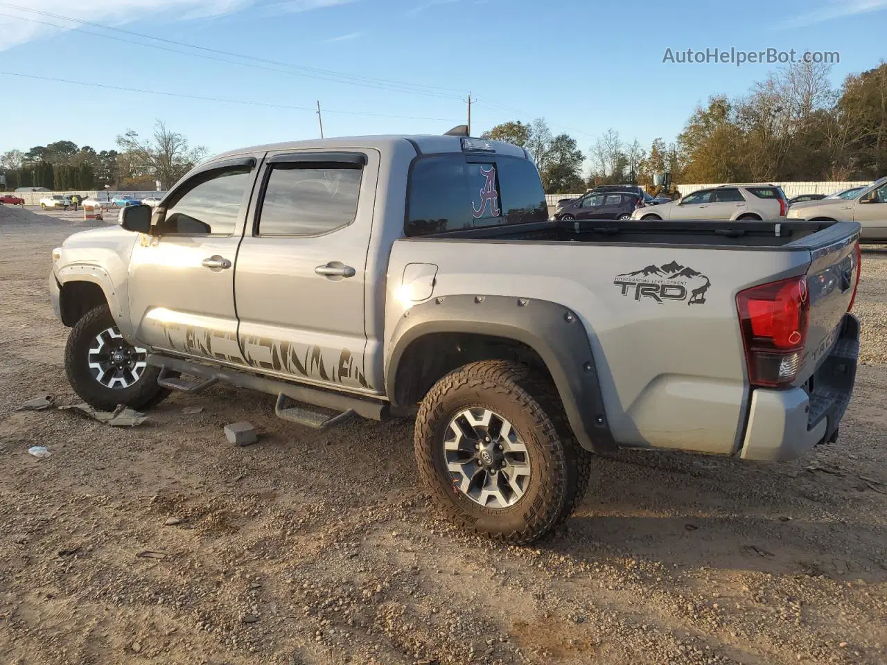 2019 Toyota Tacoma Double Cab Gray vin: 3TMCZ5AN2KM233226