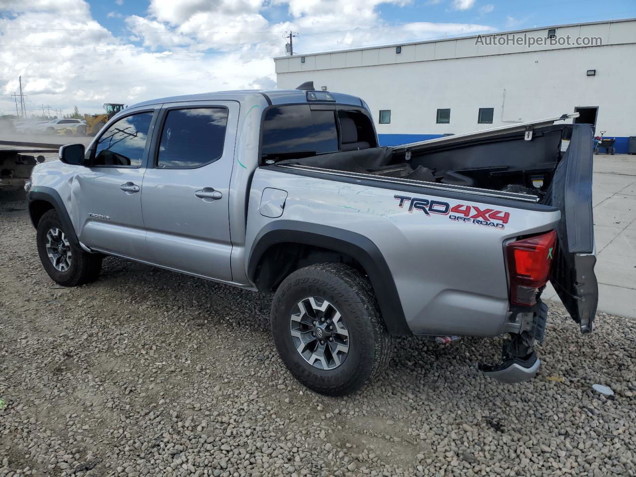 2019 Toyota Tacoma Double Cab Серебряный vin: 3TMCZ5AN2KM237387