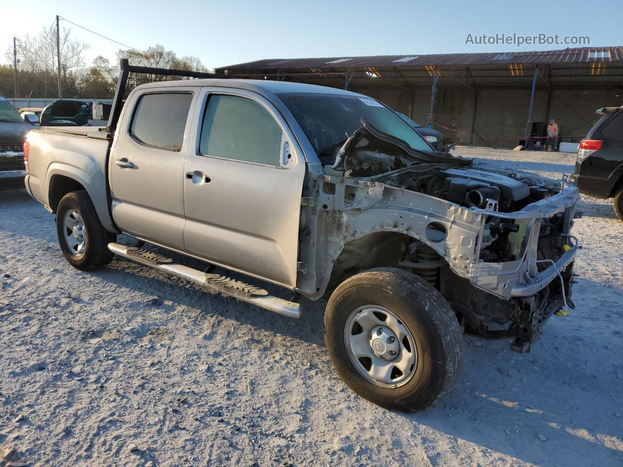 2020 Toyota Tacoma Double Cab Серебряный vin: 3TMCZ5AN2LM304670