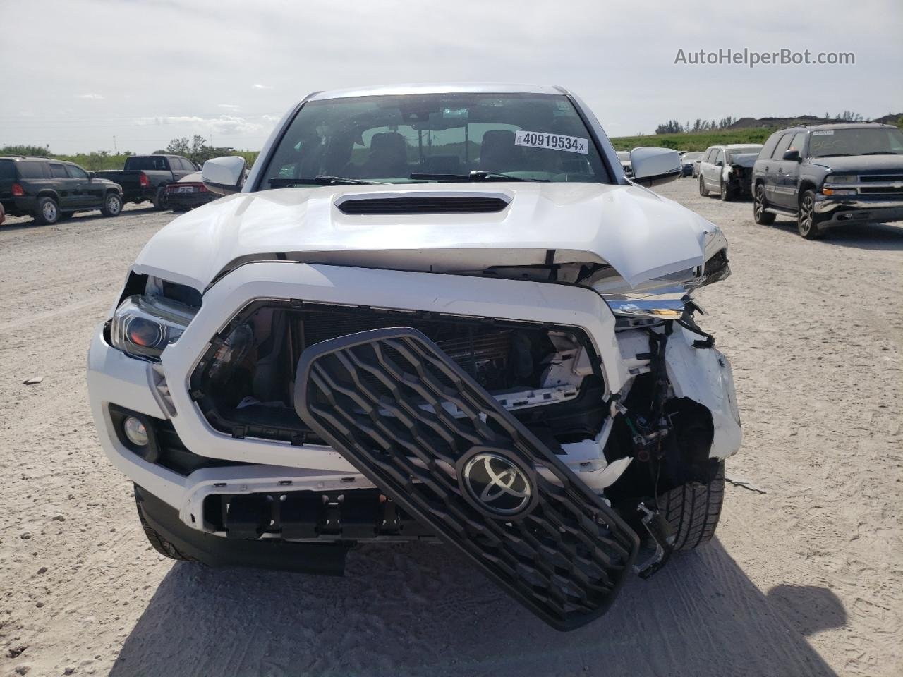 2020 Toyota Tacoma Double Cab Белый vin: 3TMCZ5AN2LM309416