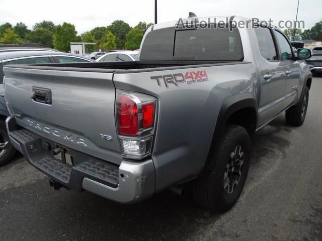 2021 Toyota Tacoma 4wd Sr/sr5/trd Sport Silver vin: 3TMCZ5AN2MM418363