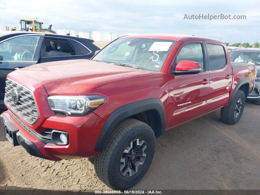 2021 Toyota Tacoma Trd Off-road Красный vin: 3TMCZ5AN2MM425426