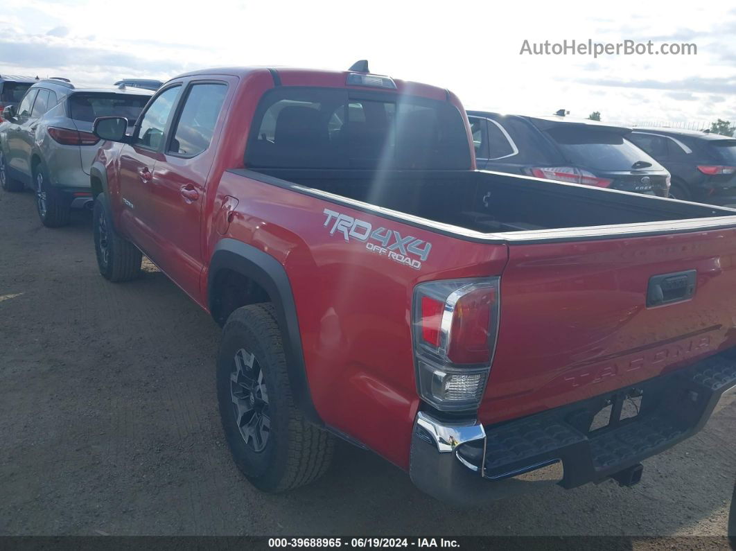 2021 Toyota Tacoma Trd Off-road Красный vin: 3TMCZ5AN2MM425426