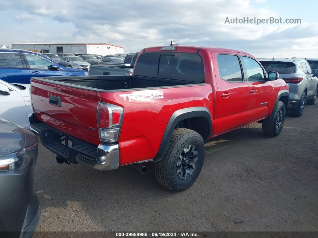 2021 Toyota Tacoma Trd Off-road Red vin: 3TMCZ5AN2MM425426