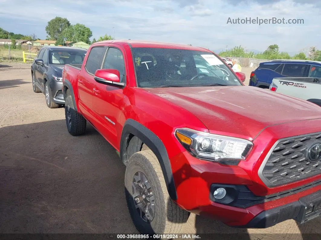 2021 Toyota Tacoma Trd Off-road Красный vin: 3TMCZ5AN2MM425426