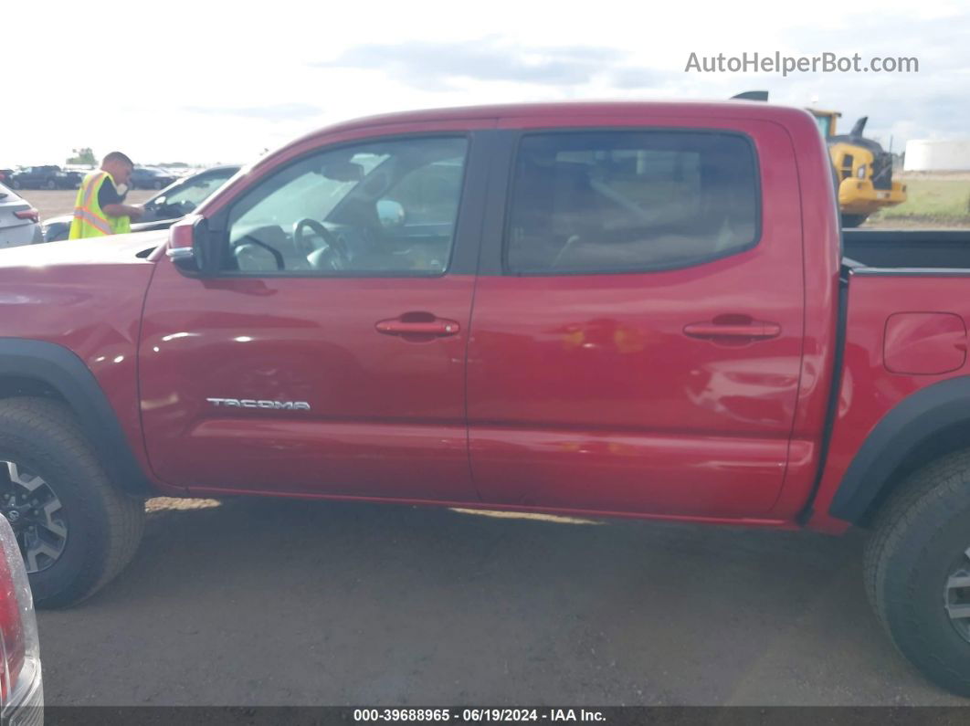 2021 Toyota Tacoma Trd Off-road Red vin: 3TMCZ5AN2MM425426