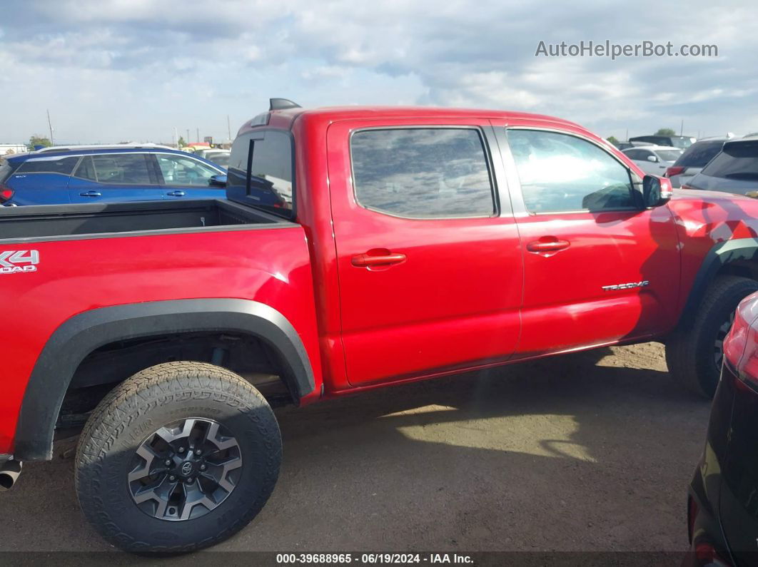 2021 Toyota Tacoma Trd Off-road Red vin: 3TMCZ5AN2MM425426