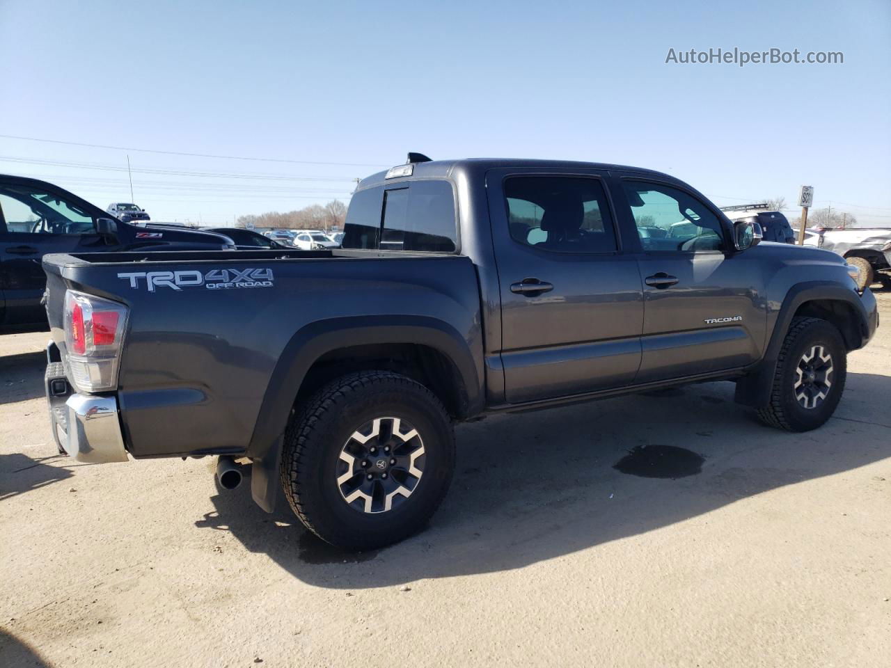 2021 Toyota Tacoma Double Cab Gray vin: 3TMCZ5AN2MM429153