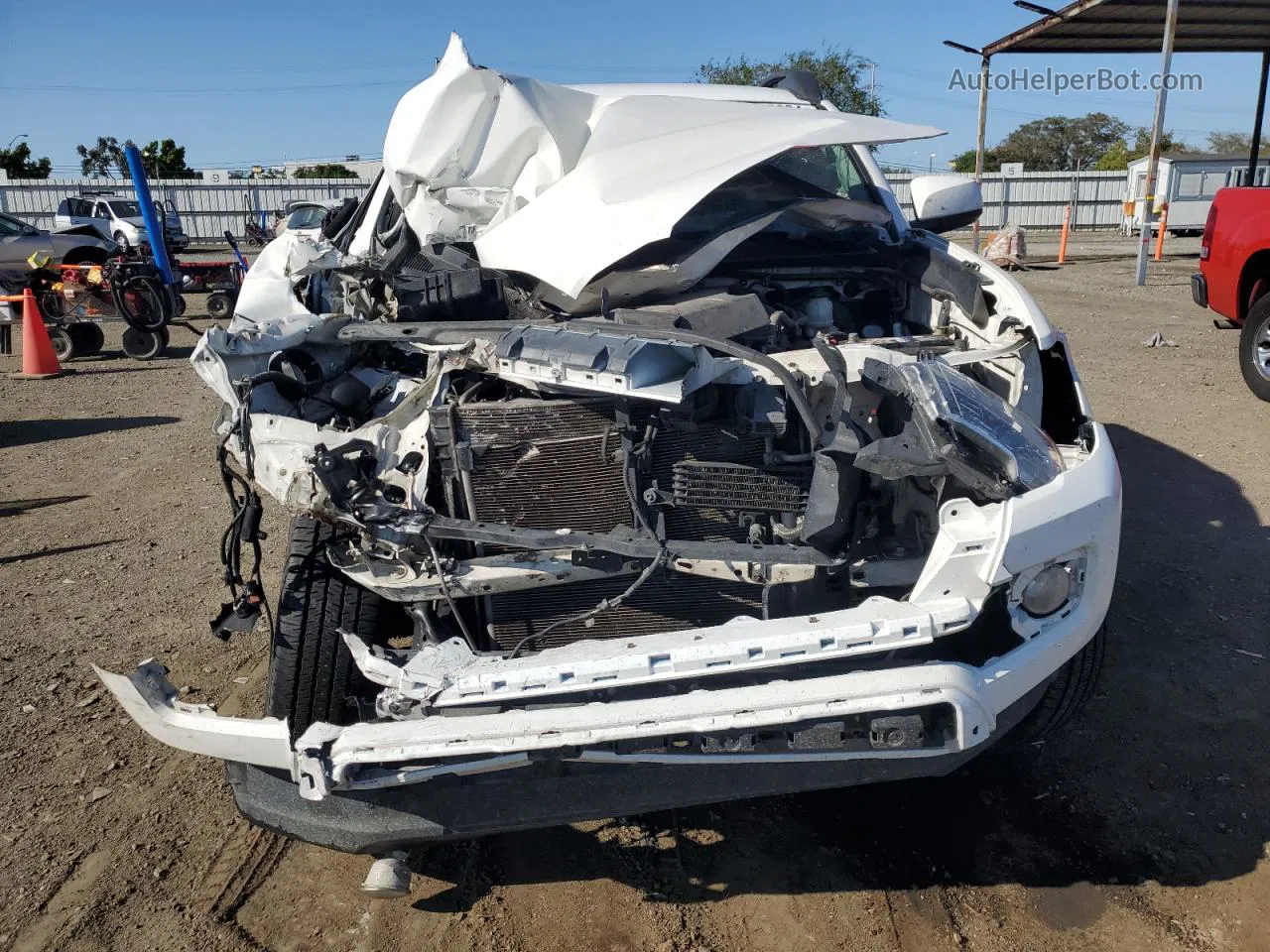 2017 Toyota Tacoma Double Cab White vin: 3TMCZ5AN3HM091445