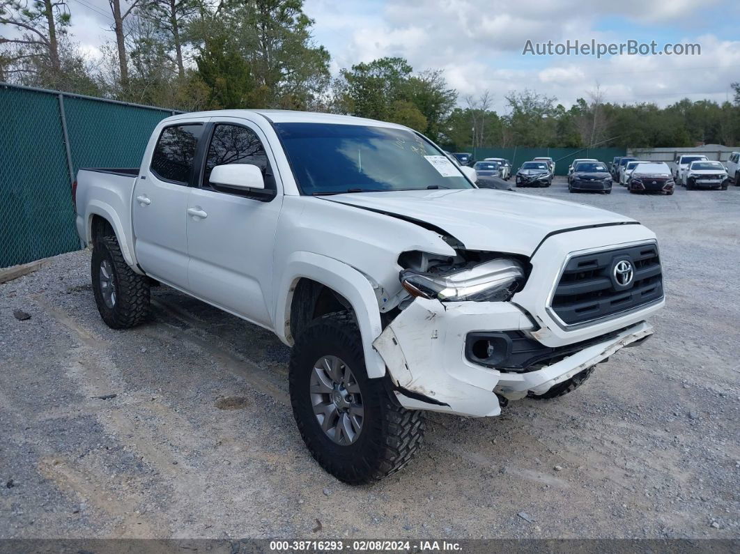 2017 Toyota Tacoma Sr5 V6 White vin: 3TMCZ5AN3HM119857