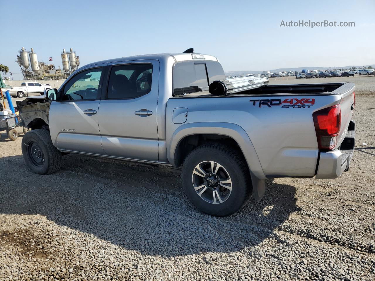 2019 Toyota Tacoma Double Cab Gray vin: 3TMCZ5AN3KM190628