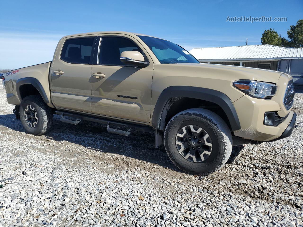 2019 Toyota Tacoma Double Cab Tan vin: 3TMCZ5AN3KM202664