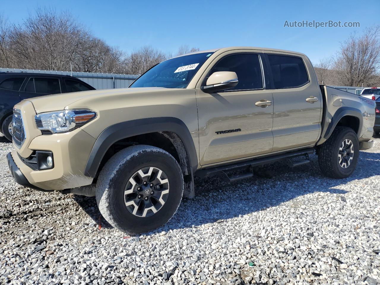 2019 Toyota Tacoma Double Cab Tan vin: 3TMCZ5AN3KM202664