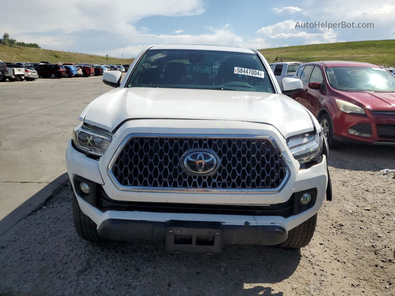 2019 Toyota Tacoma Double Cab White vin: 3TMCZ5AN3KM209355