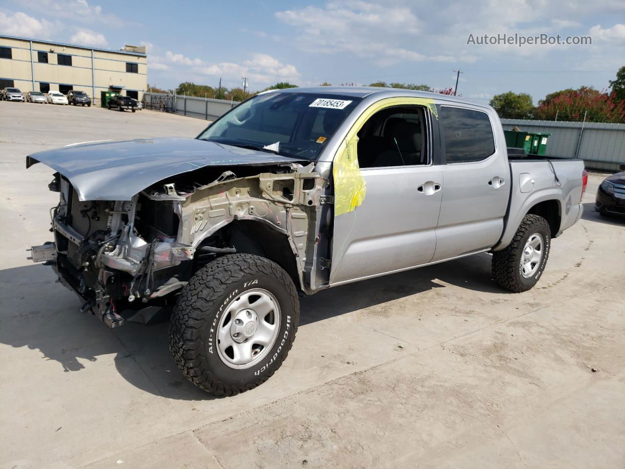 2019 Toyota Tacoma Double Cab Silver vin: 3TMCZ5AN3KM209677