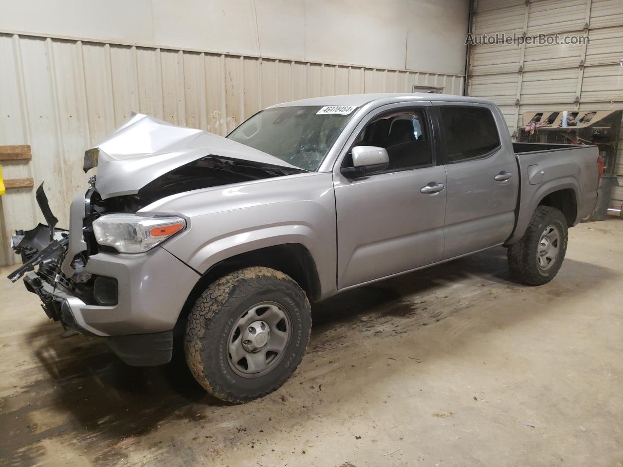 2019 Toyota Tacoma Double Cab Silver vin: 3TMCZ5AN3KM209677