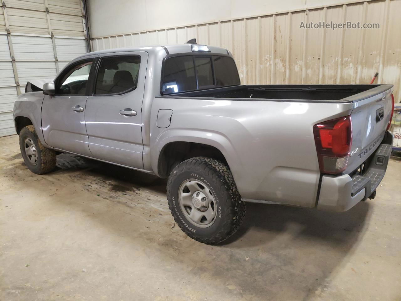 2019 Toyota Tacoma Double Cab Silver vin: 3TMCZ5AN3KM209677