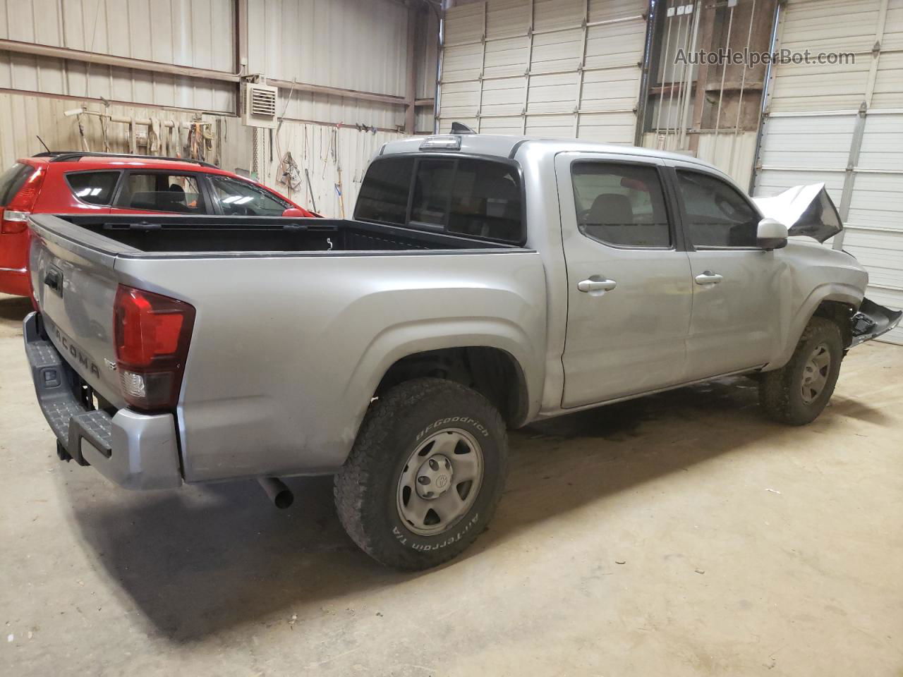 2019 Toyota Tacoma Double Cab Silver vin: 3TMCZ5AN3KM209677