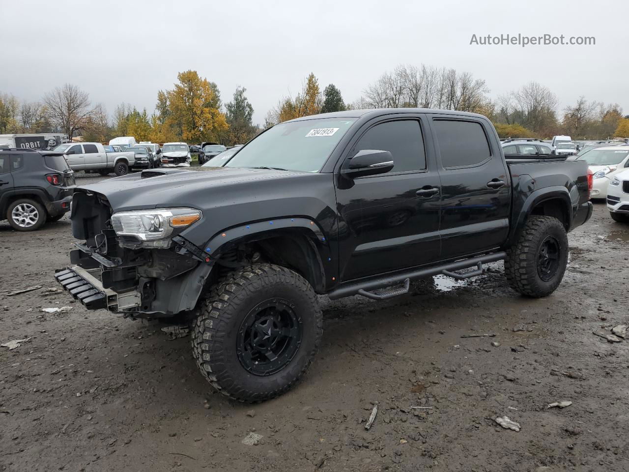 2019 Toyota Tacoma Double Cab Black vin: 3TMCZ5AN3KM211669