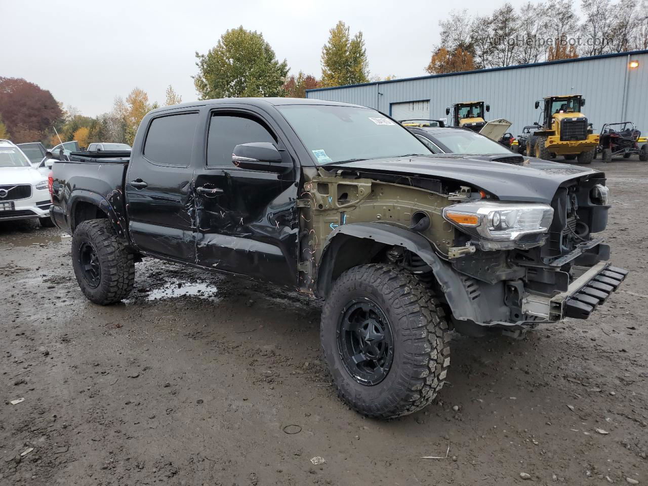 2019 Toyota Tacoma Double Cab Черный vin: 3TMCZ5AN3KM211669