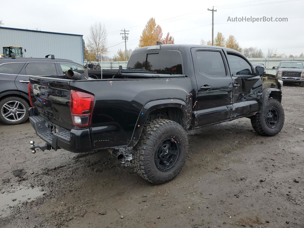 2019 Toyota Tacoma Double Cab Black vin: 3TMCZ5AN3KM211669