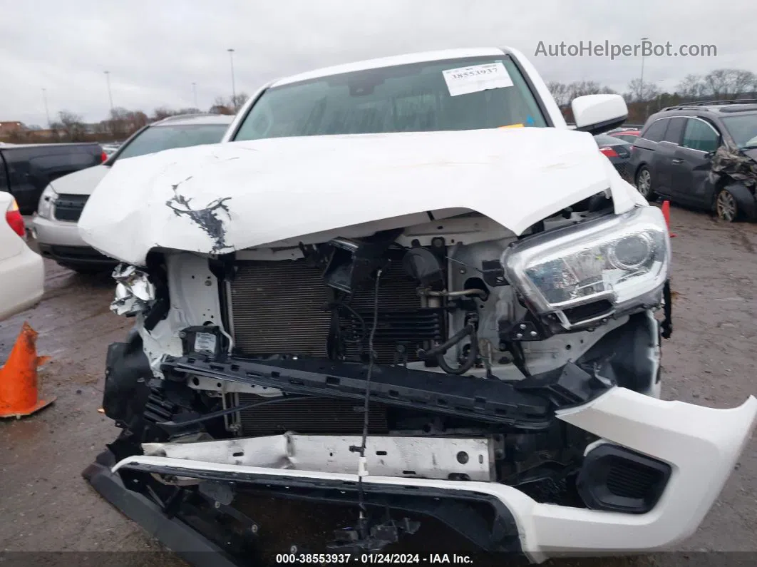 2019 Toyota Tacoma Sr V6 White vin: 3TMCZ5AN3KM212742