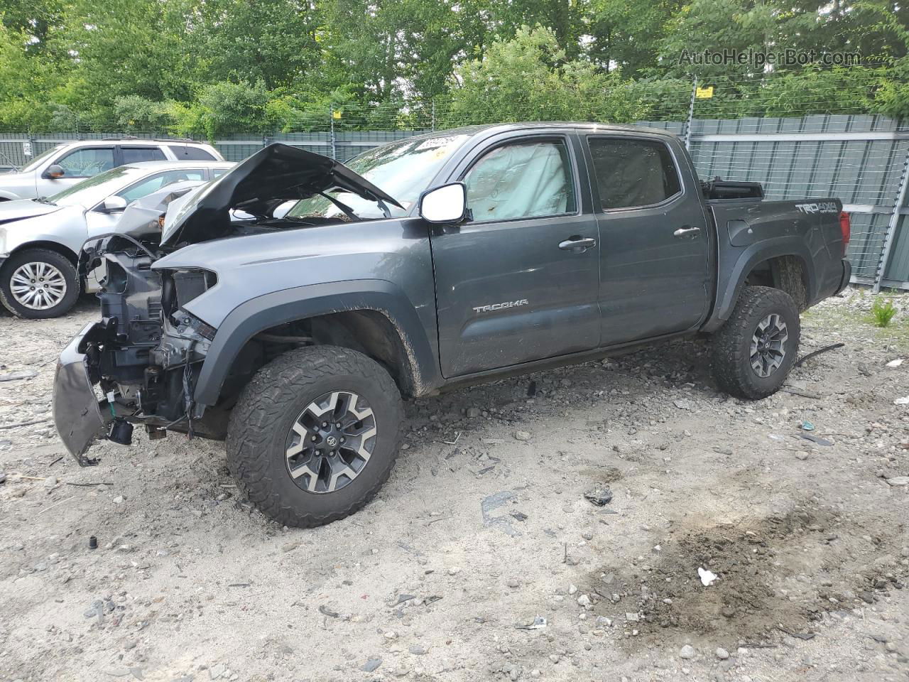 2019 Toyota Tacoma Double Cab Серый vin: 3TMCZ5AN3KM231386