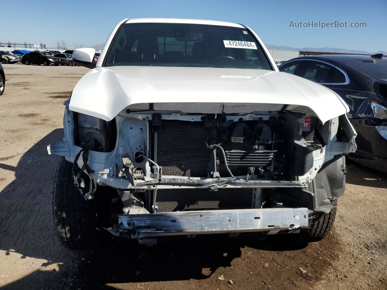 2019 Toyota Tacoma Double Cab White vin: 3TMCZ5AN3KM239973