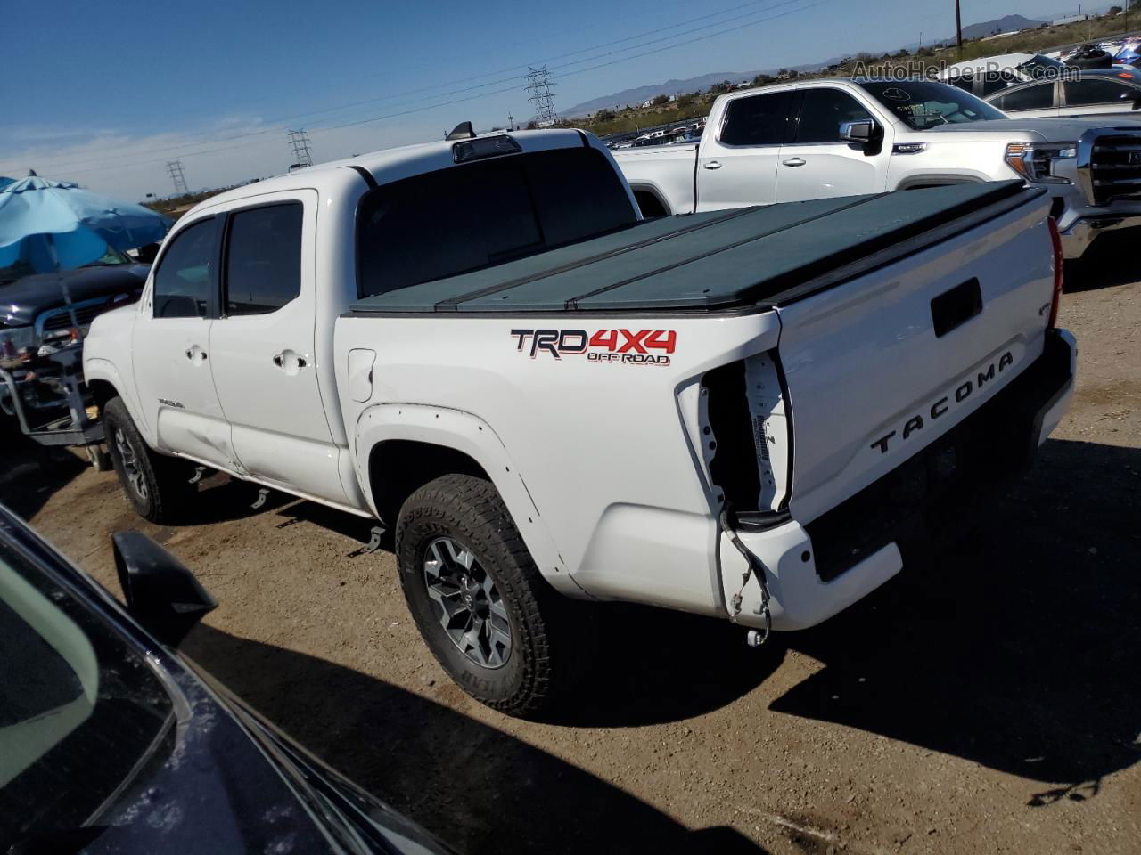 2019 Toyota Tacoma Double Cab White vin: 3TMCZ5AN3KM239973