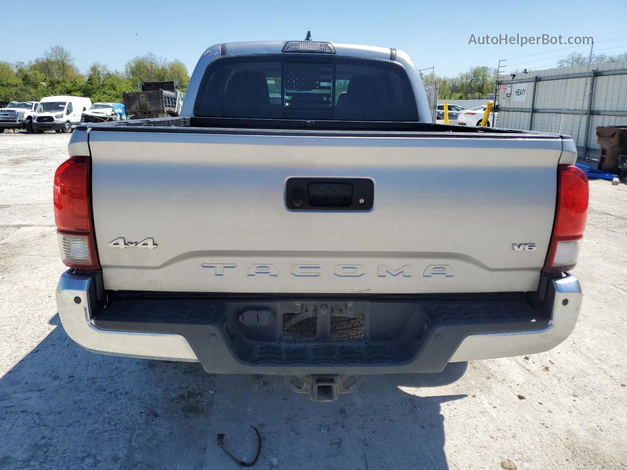 2019 Toyota Tacoma Double Cab Silver vin: 3TMCZ5AN3KM265196