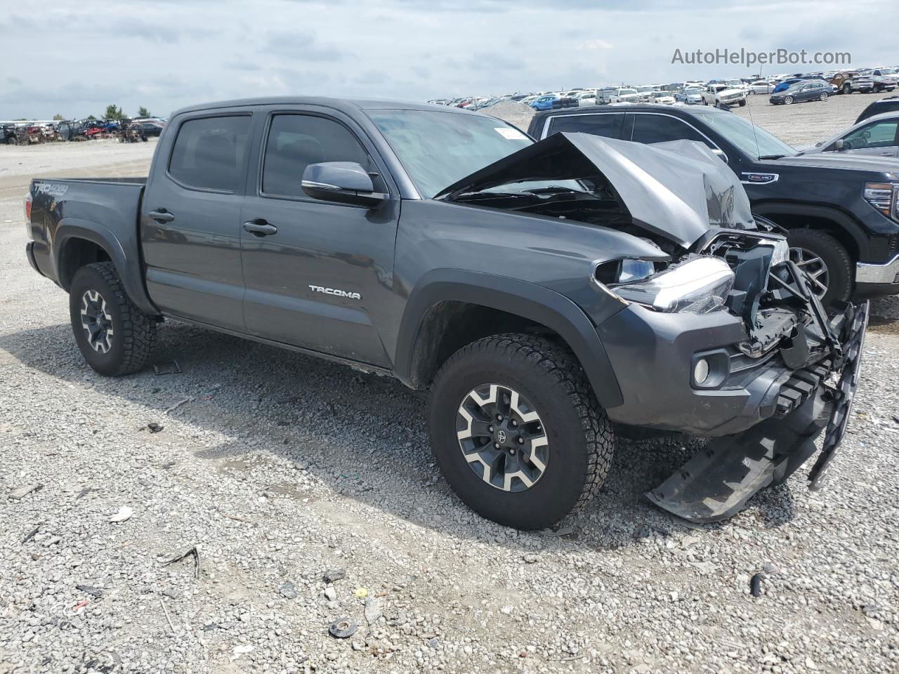 2020 Toyota Tacoma Double Cab Gray vin: 3TMCZ5AN3LM327021