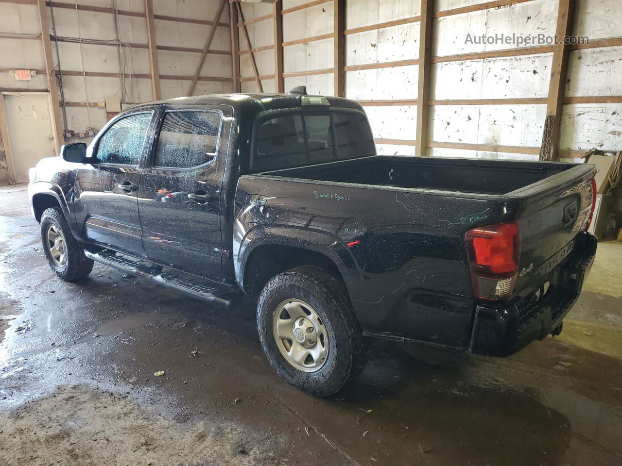 2020 Toyota Tacoma Double Cab Black vin: 3TMCZ5AN3LM329626