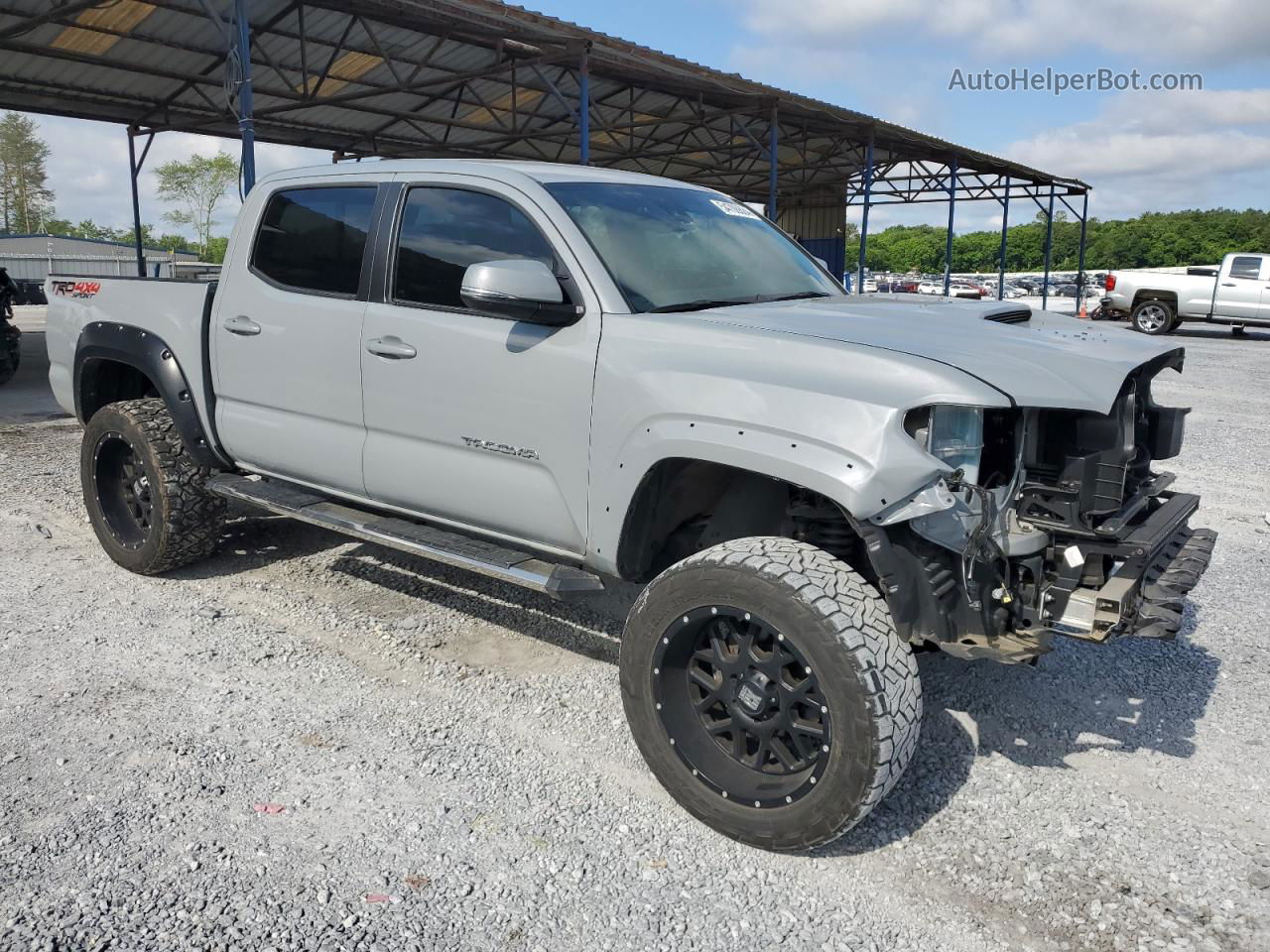 2020 Toyota Tacoma Double Cab Gray vin: 3TMCZ5AN3LM334759