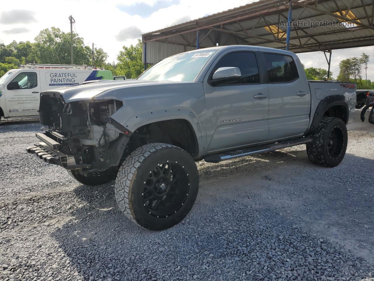 2020 Toyota Tacoma Double Cab Серый vin: 3TMCZ5AN3LM334759