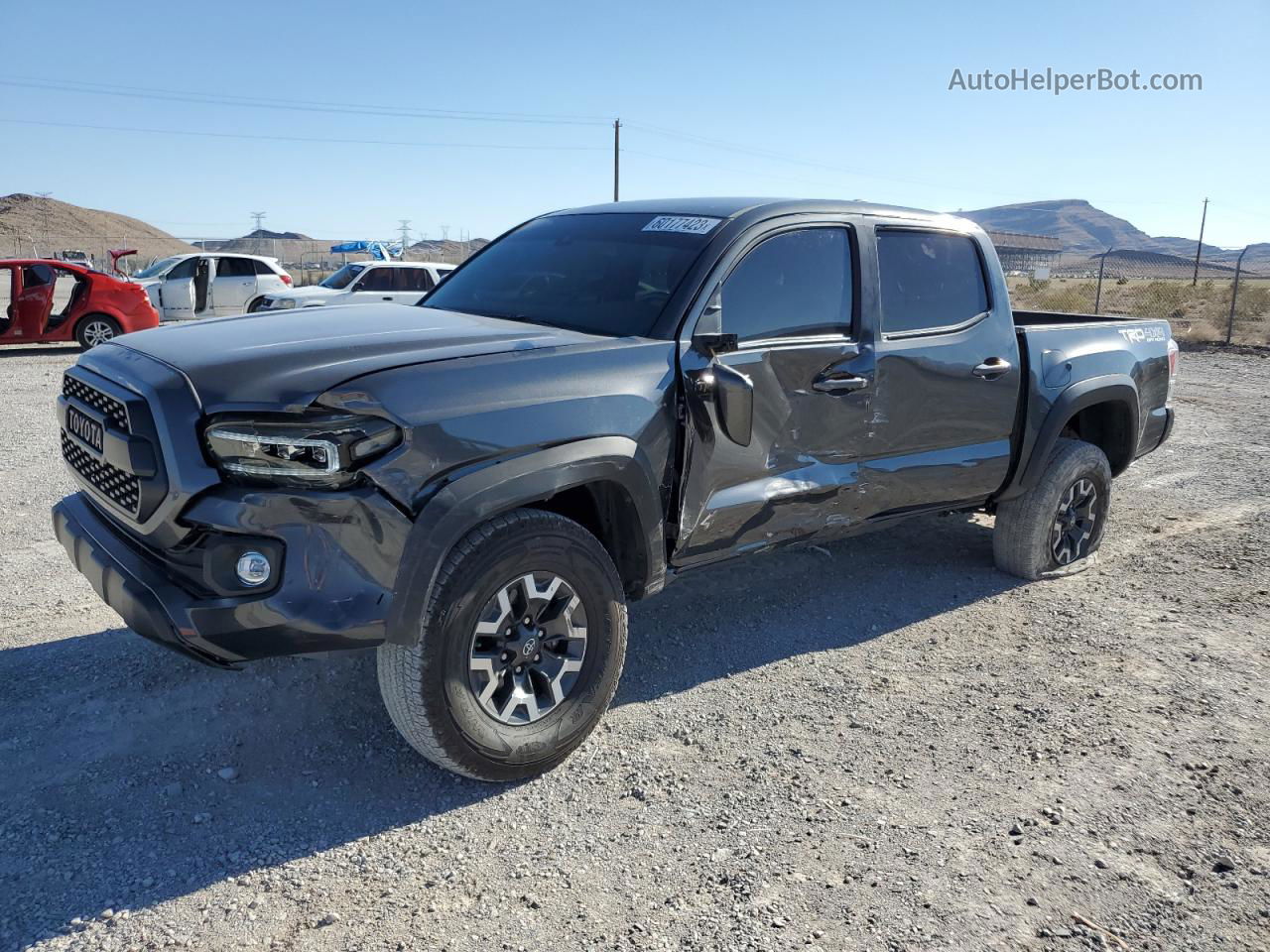 2020 Toyota Tacoma Double Cab Charcoal vin: 3TMCZ5AN3LM351321