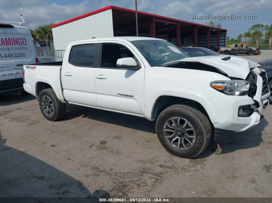 2020 Toyota Tacoma Trd Sport White vin: 3TMCZ5AN3LM354736