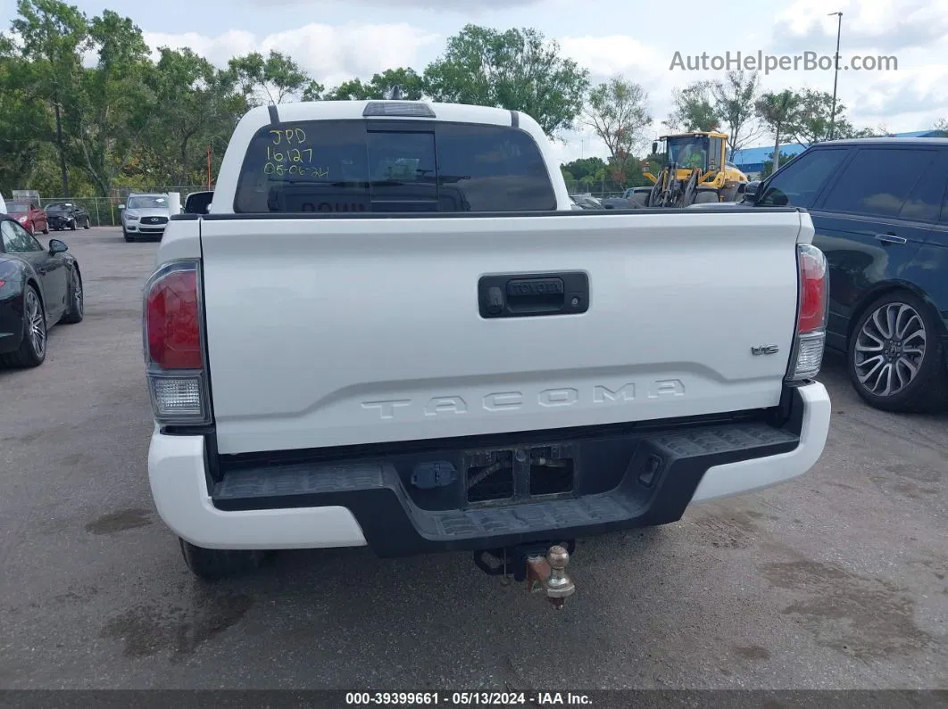 2020 Toyota Tacoma Trd Sport White vin: 3TMCZ5AN3LM354736